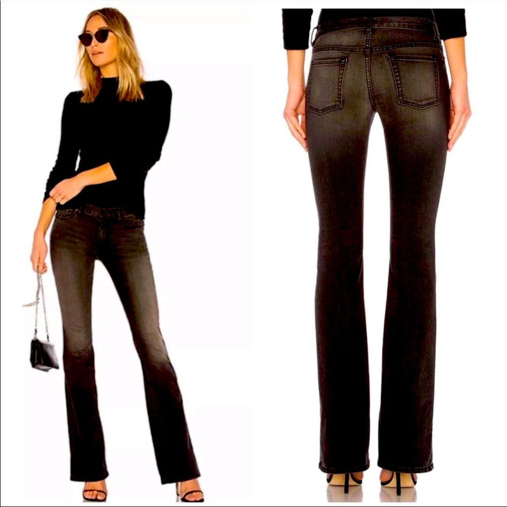 Nili Lotan Women's Charcoal Flare Jeans